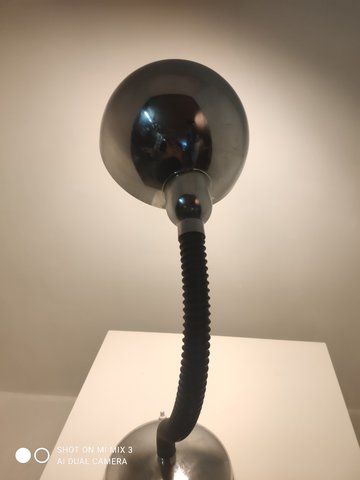 Vintage chrome table lamp