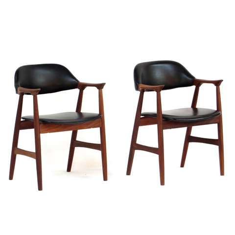 2x vintage koehoorn stoelen / bureaustoelen