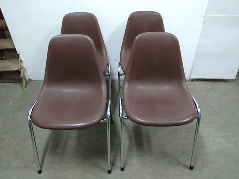 Set of 8 chairs Orly designed by Pollak 1975 vintage