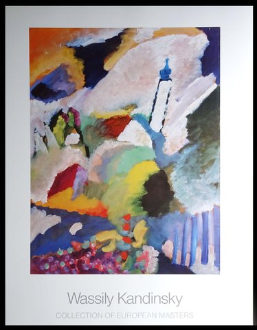 Wassily Kandinsky - Achenbach Art Edition 1988  - Kirche in Murnau 1910