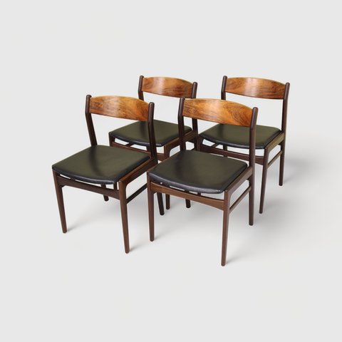 4x Vintage stoelen