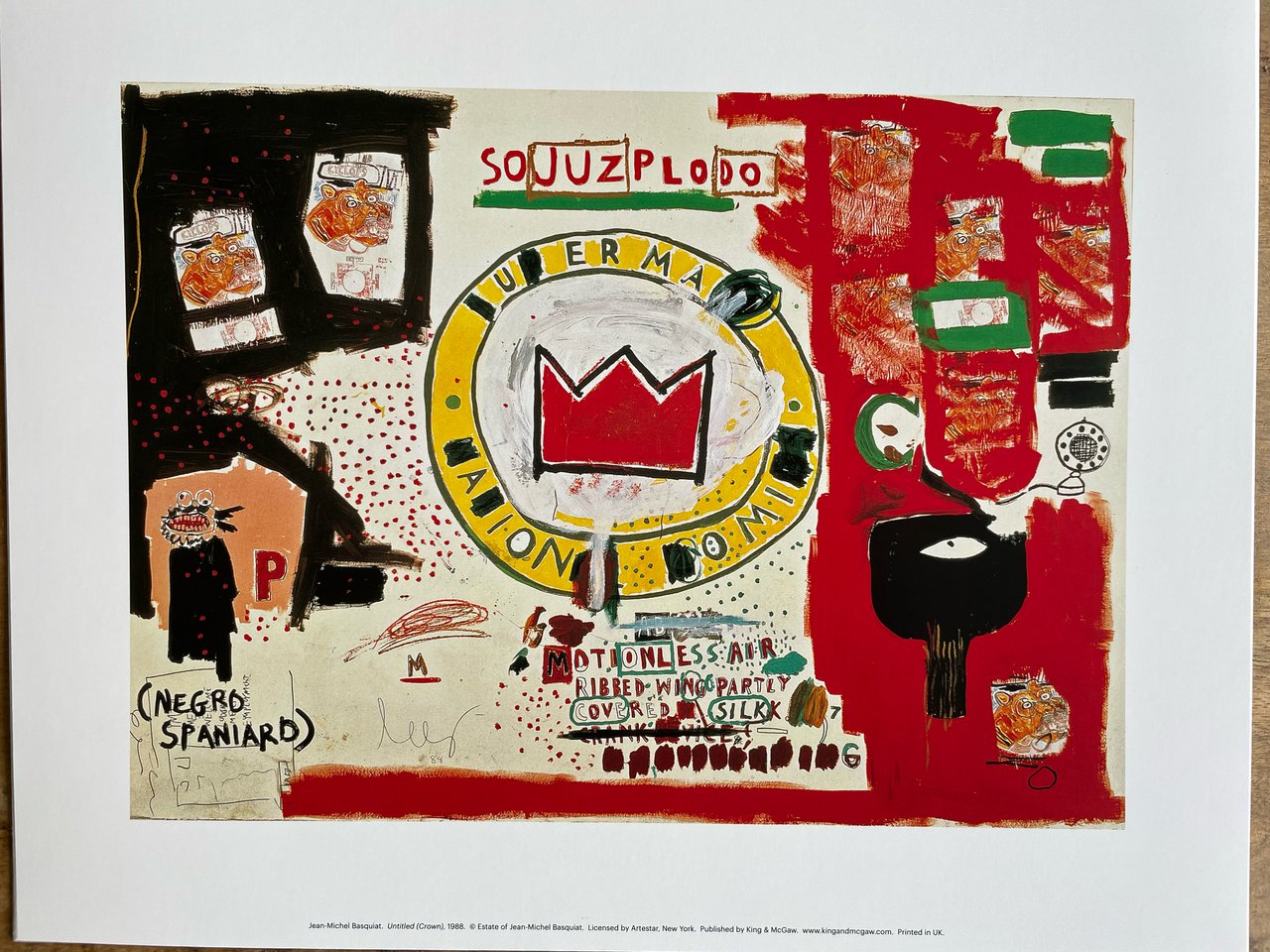 Jean Michel Basquiat - Untitled Crown poster image 2