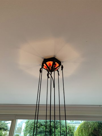 Vintage Art Deco hanging lamp