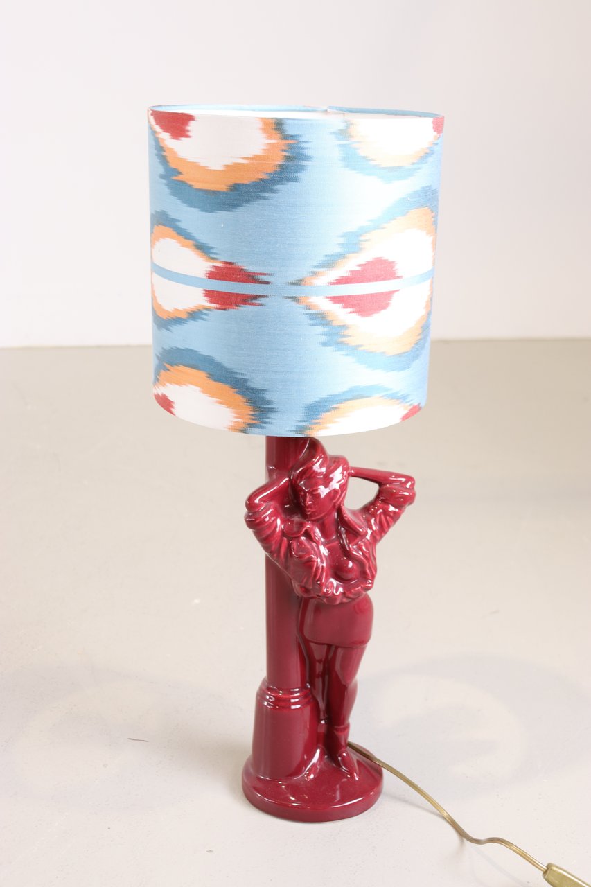 Image 1 of Vintage dameslamp in bordeauxrood