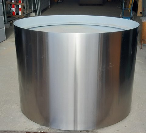 Stainless steel planter Superline 1.4 m