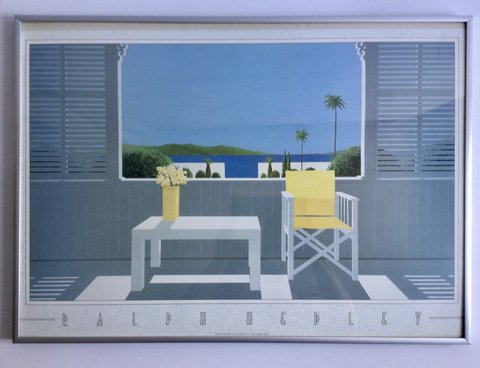 Ralph Hedley – Poster „Terrasse am Meer“.