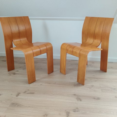 4x Castelijn stoelen by Gijs Bakker