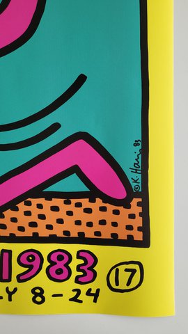 Keith Haring - Montreux Jazz Festival - Gelber Rand
