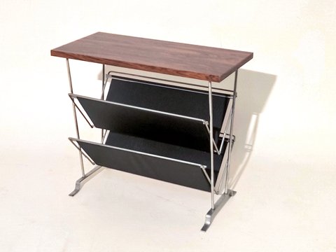 magazine rack and reading table from the 1960s