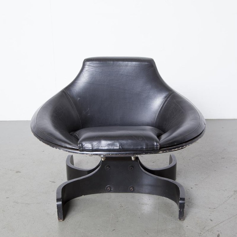Joe Colombo for Comfort Italian Model Sella 1001 Lounge Chair 1960s