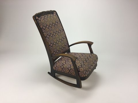 art deco rocking chair