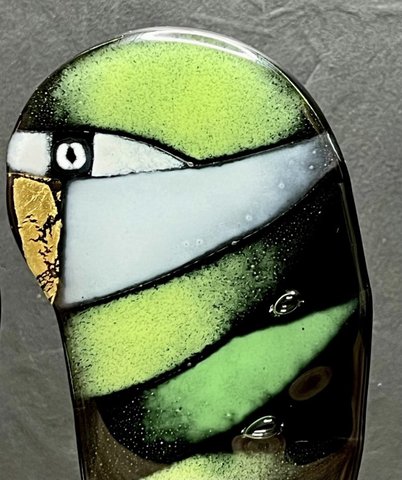 Maciej Habrat Parrot glass art