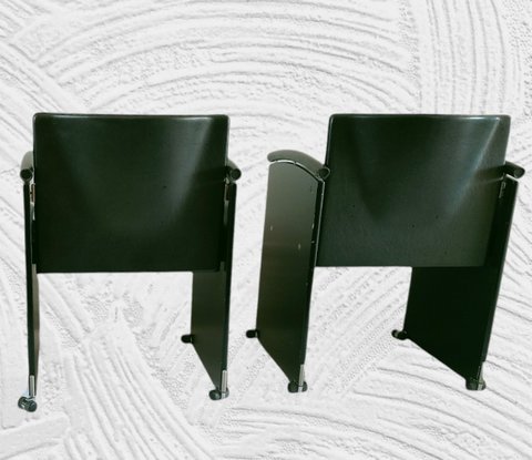2x Arco Chairs Harness leather