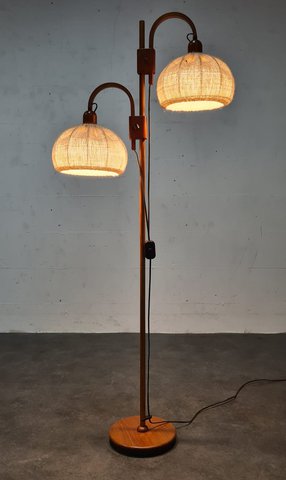 Vintage Deense vloerlamp
