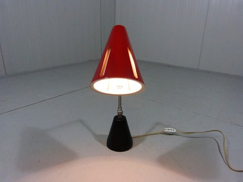 Hala Zonneserie table-desk-piano lamp by H. Busquet, 1950's