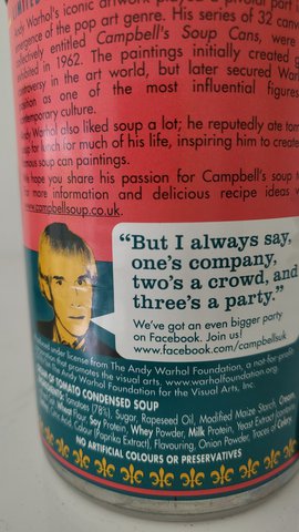 4 x Andy Warhol - Campbell's Tomato Soup - Limited