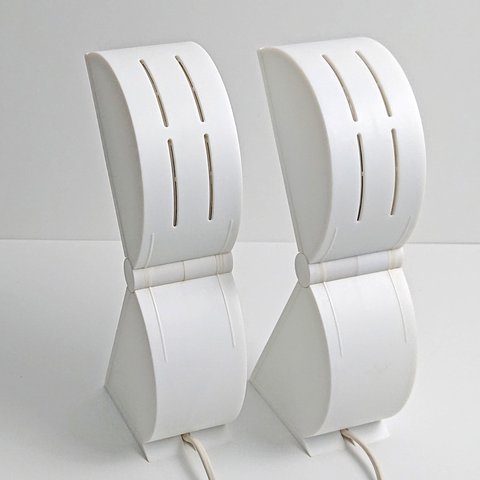 Set of white table lamps by Mario Bertorelle for JM RDM