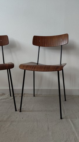 2x vintage stoelen