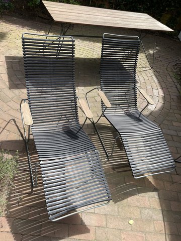 HOUE CLICK tuin set; sunrockers/tafel/stoelen