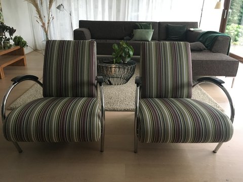 2 x Gelderland 5770-F armchairs