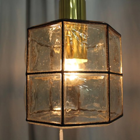 Vintage Glashütte Limburg lamp
