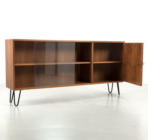 Mid Century sideboard with display case