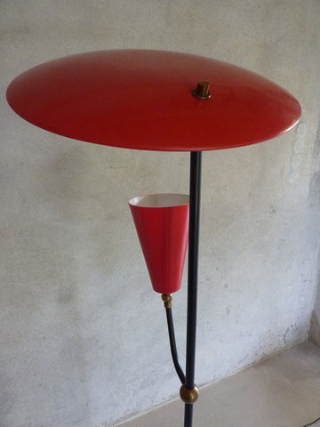 Vintage mid century design floorlamp