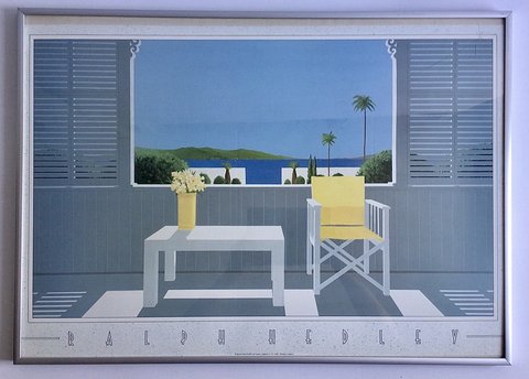 Ralph Hedley – Poster „Terrasse am Meer“.