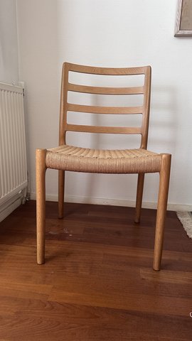 4x Niels Möller No. 85 dining room chairs