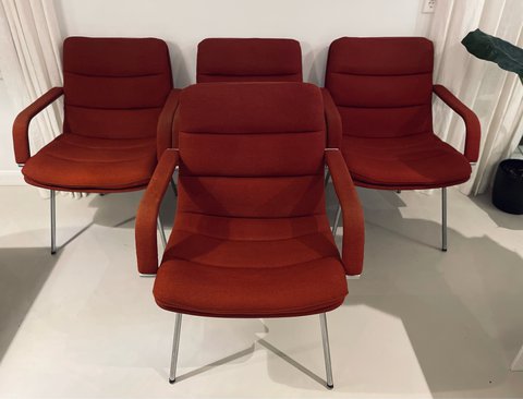 4x Artifort Chairs by Geoffrey Harcourt