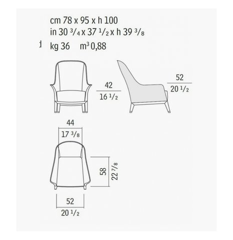 2x Giorgetti Normale fauteuil