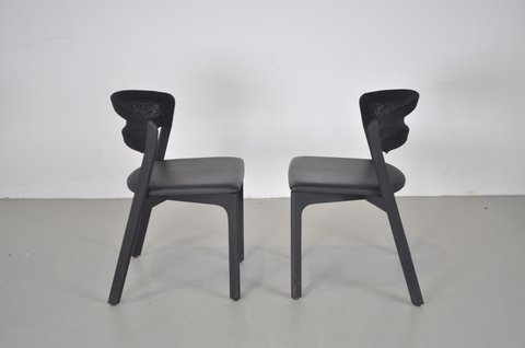 2x Arco Cafe chair black