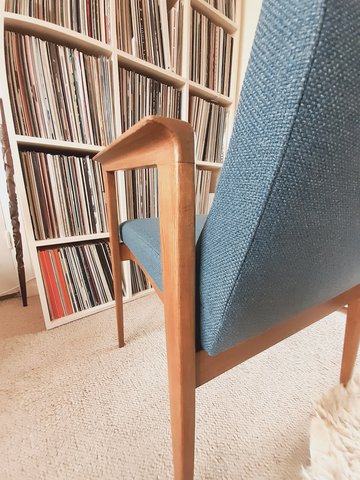 Deense fauteuil uit het midden van de eeuw
