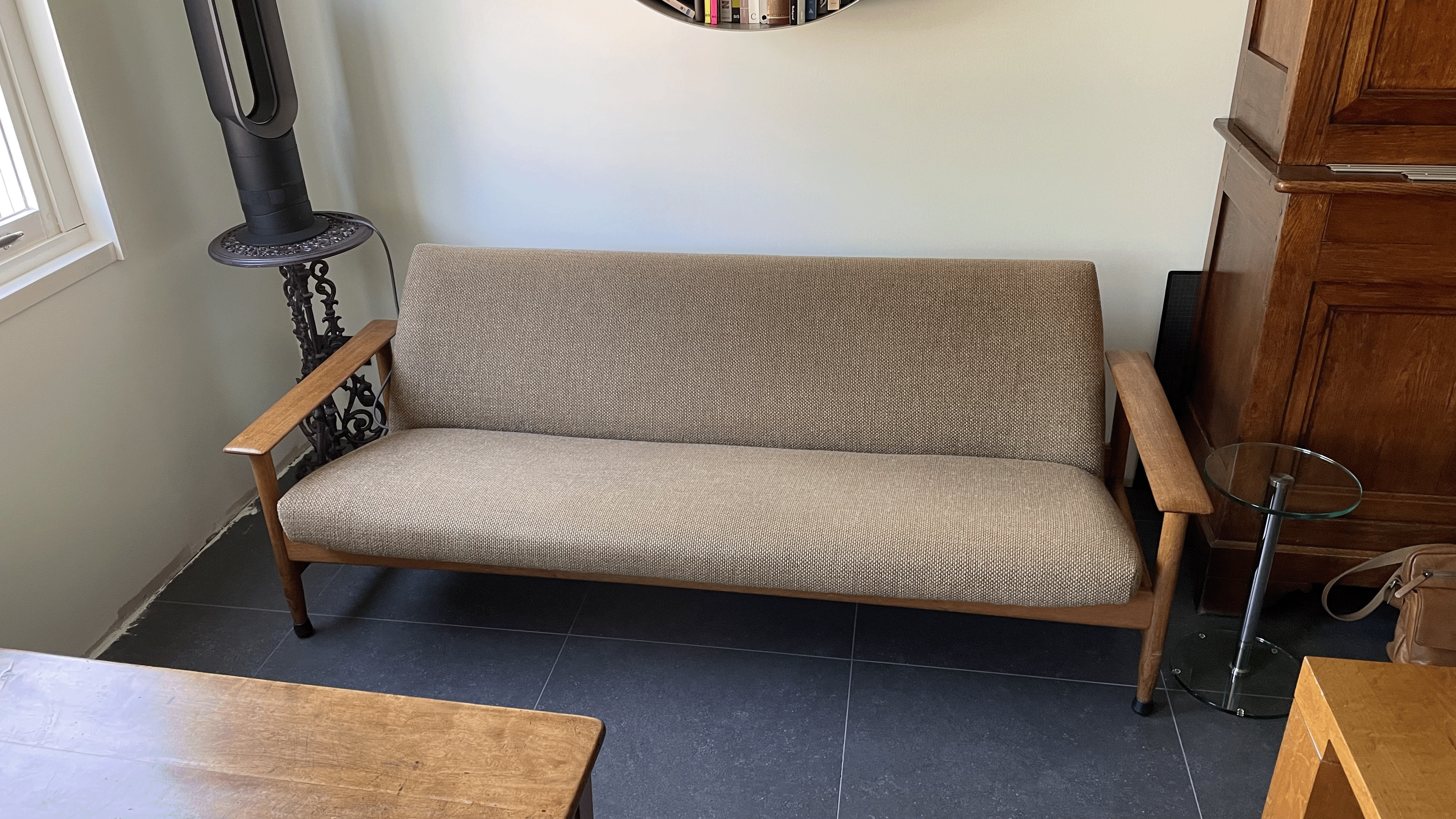 Vintage bench +2x armchair