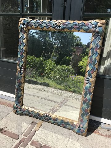 Vintage Spiegel aus Holz