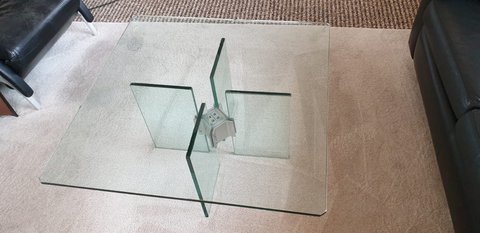 Peter Ghyczy glass coffee table