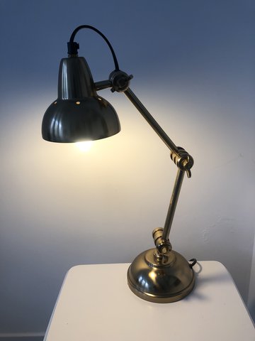 Vintage Rustic Robot Arm Table Lamp