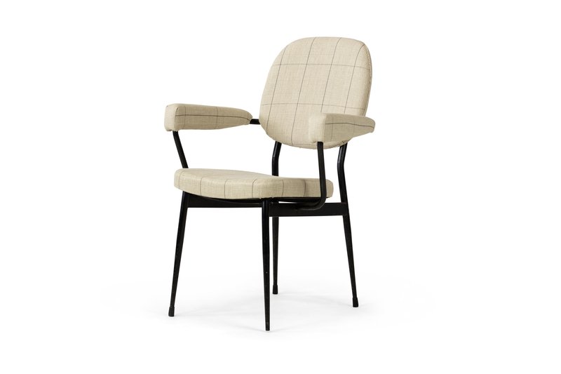 6x Italian tubular dining chairs