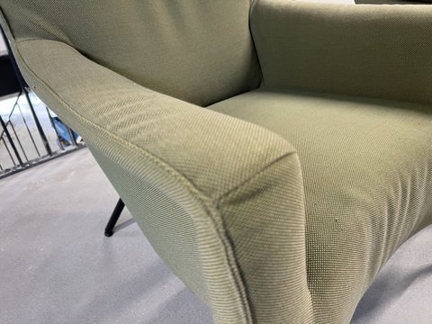 2 Pode Transit Sessel grüner Stoff