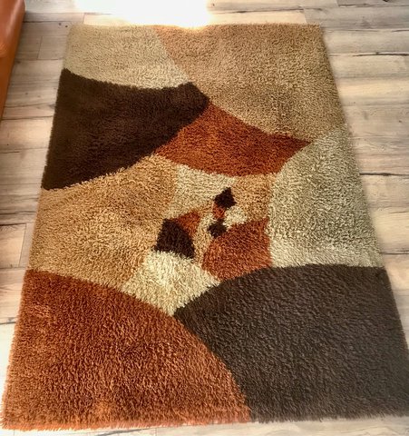 Vintage tapijt hoogpolig