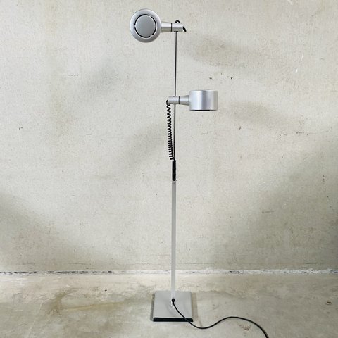 Qc Twin Spotlight Floor Lamp by Ronald Homes for Conelight Limited, United Kingdom 1970