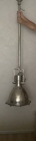 Special and adjustable massive industrial lamp, diameter 45 cm, total length 180 cm, including rod