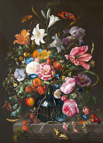 Jan Davidsz de Heem-----Vase with Bloemen