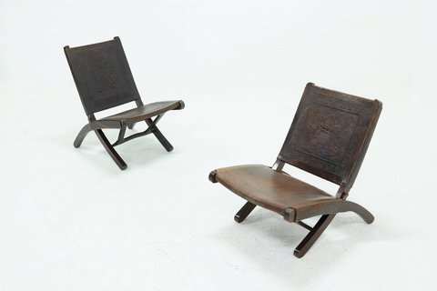 Folding Chair by Angel I. Pazmino for Muebles de Estilo