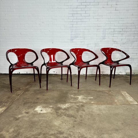 Ava Bridge Dining Chairs van Song Wen Zhong voor Roche Bobois - set van 4