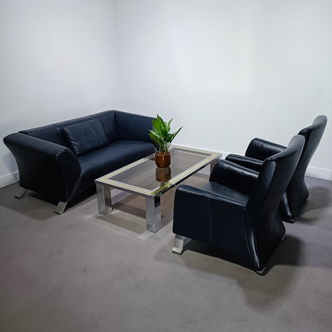 Rolf Benz 322 leather sofa set