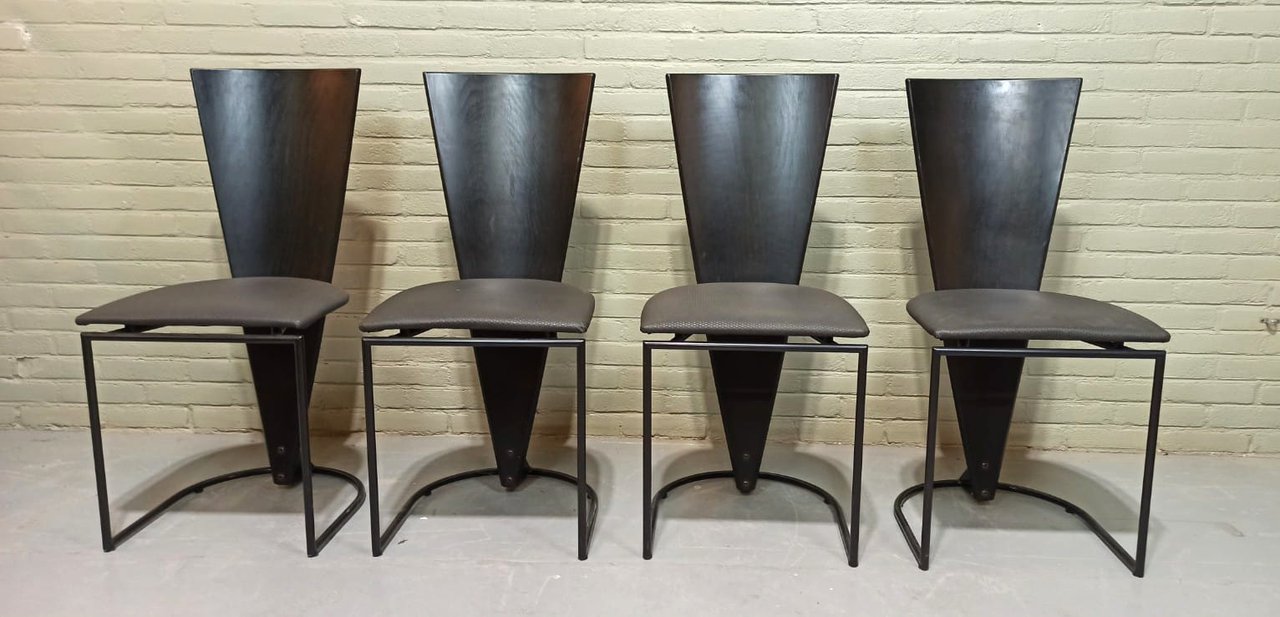 Image 8 of 4x Harvink Zino Memphis Milano stoelen