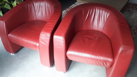 2x Rolf Benz 5300 club fauteuil