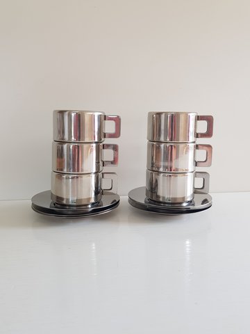 6x Casalinghi Italian espresso cups