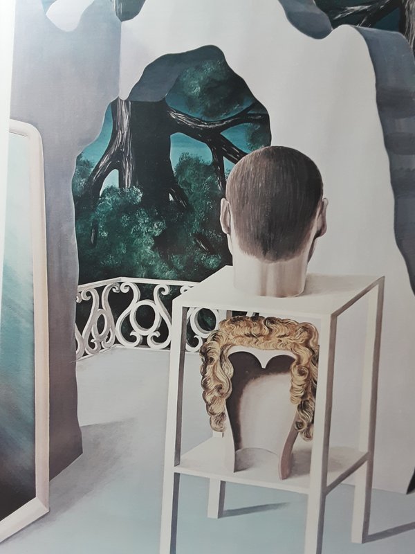 Surrealistisch litho van Rene Margritte prachtig ingelijst